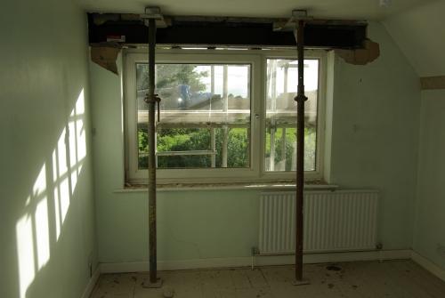 ... and the inside, with a new lintel