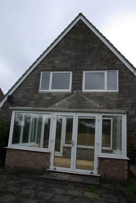 The conservatory now has no roof