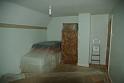The bed and other furniture had to be covered up