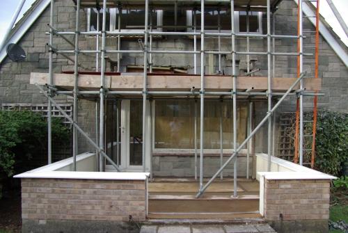 More of the outside wall has gone - and the big lintel