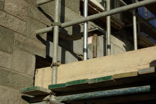 Acrow prop in action