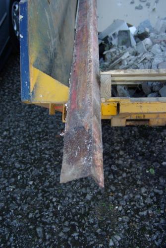 Angle iron from the back main window