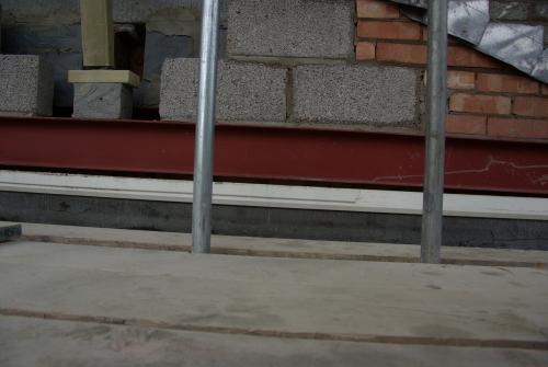 There is still a small gap between the window and the lintel
