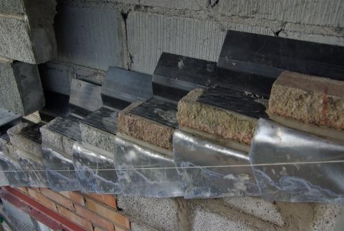 He took some of my garden edging blocks !