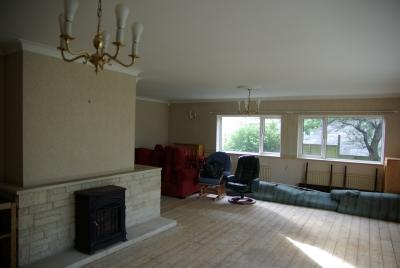 It took hours to roll back the carpet