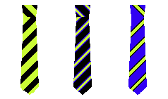 The school tie, the prefects' tie and the old school tie.