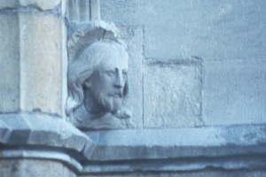 Carved detaill depicting Christ